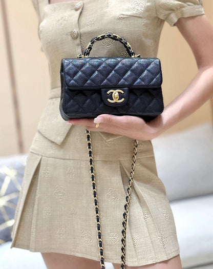 CHANEL MINI FLAP RECTANGLE “BLACK”
