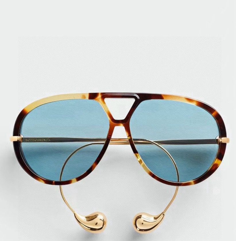 BOTTEGA VENETA AVIATOR DROP NAOČALE “HAVANA/GREEN”