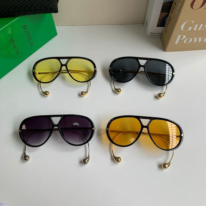 BOTTEGA VENETA AVIATOR DROP NAOČALE “BLACK/BLACK”
