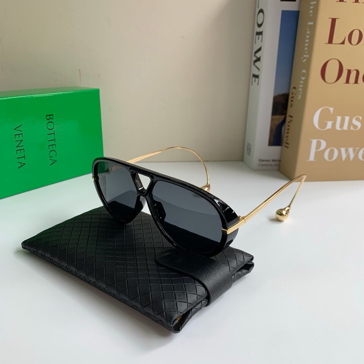 BOTTEGA VENETA AVIATOR DROP NAOČALE “BLACK/BLACK”