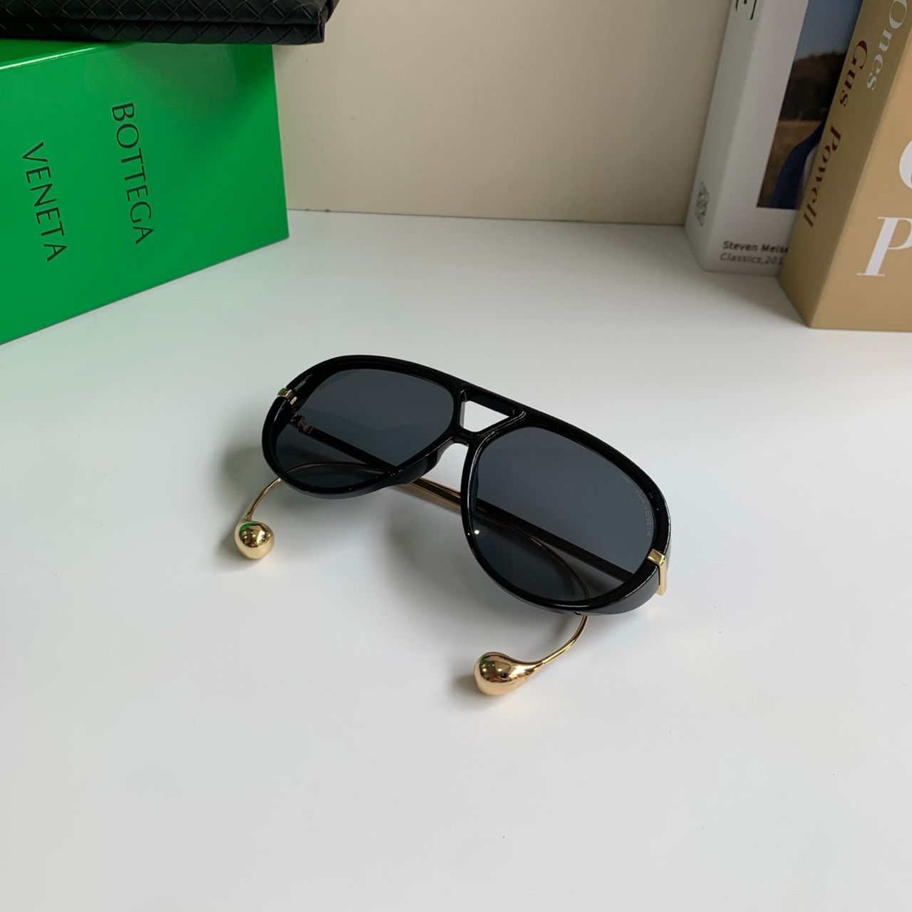 BOTTEGA VENETA AVIATOR DROP NAOČALE “BLACK/BLACK”
