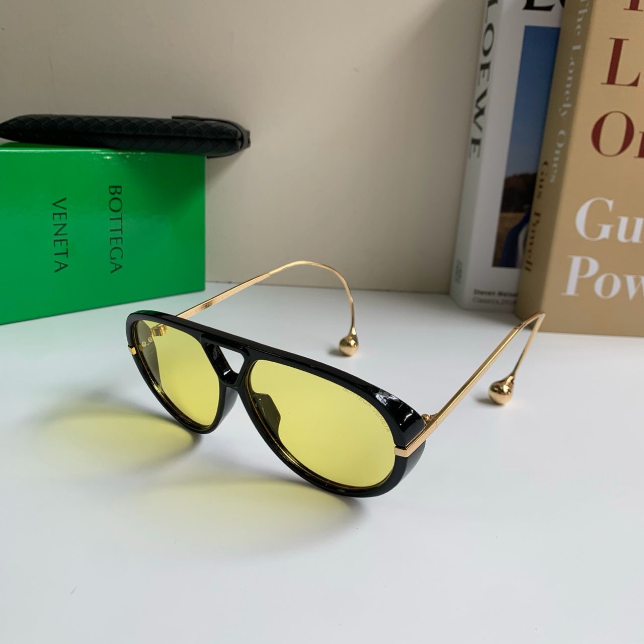 BOTTEGA VENETA AVIATOR DROP NAOČALE “BLACK/YELLOW”