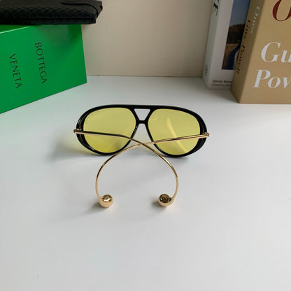 BOTTEGA VENETA AVIATOR DROP NAOČALE “BLACK/YELLOW”