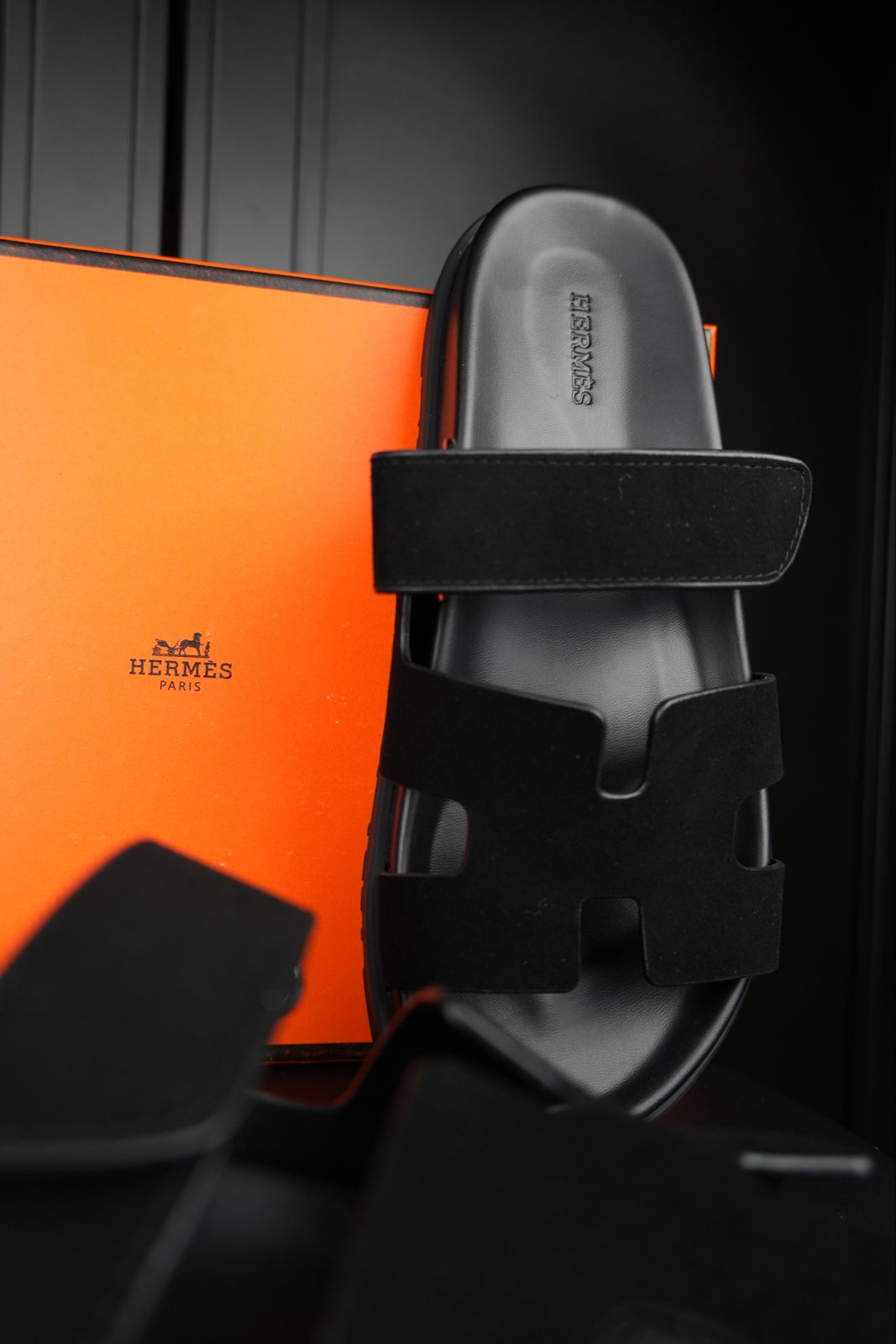 Hermes Noisette Sandala “Black”