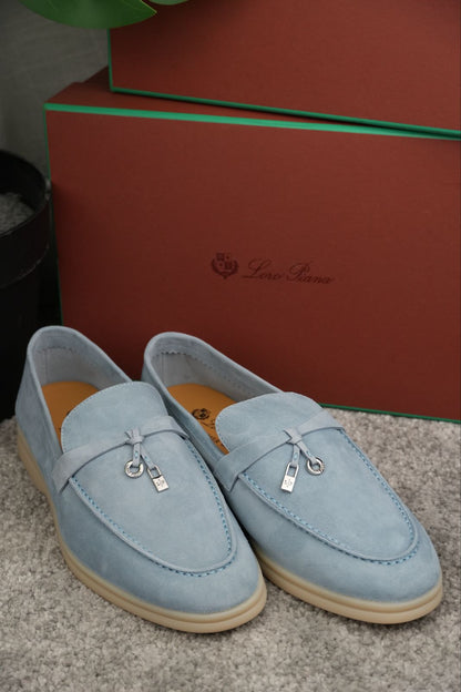 Loro Piana Summer Charms Walk Loafer Argo Blue