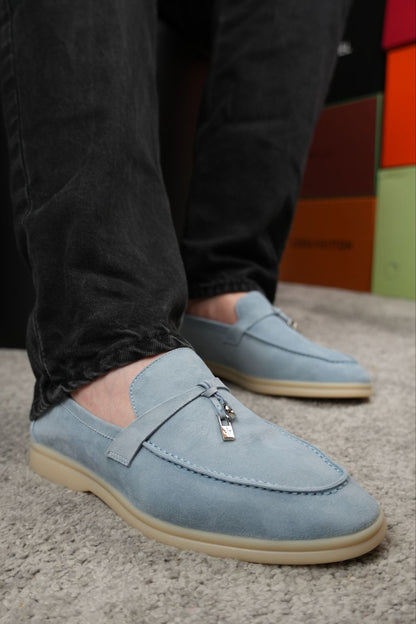 Loro Piana Summer Charms Walk Loafer Argo Blue