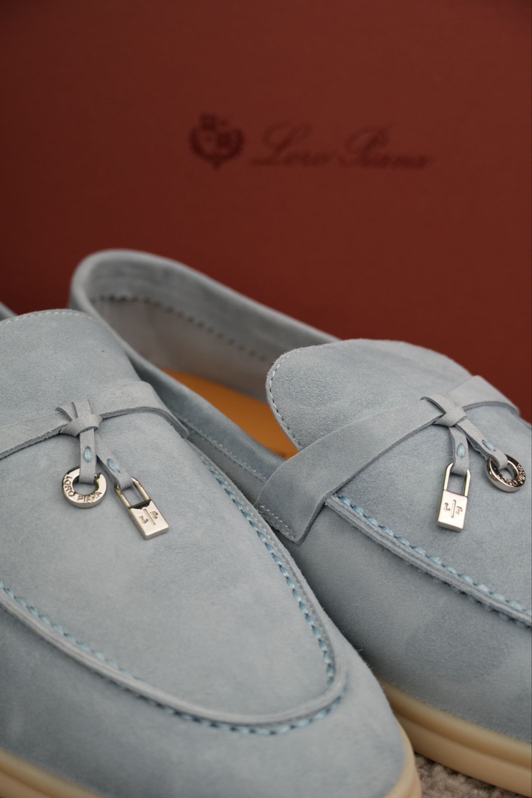 Loro Piana Summer Charms Walk Loafer Argo Blue