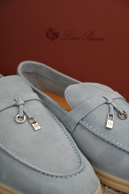 Loro Piana Summer Charms Walk Loafer Argo Blue
