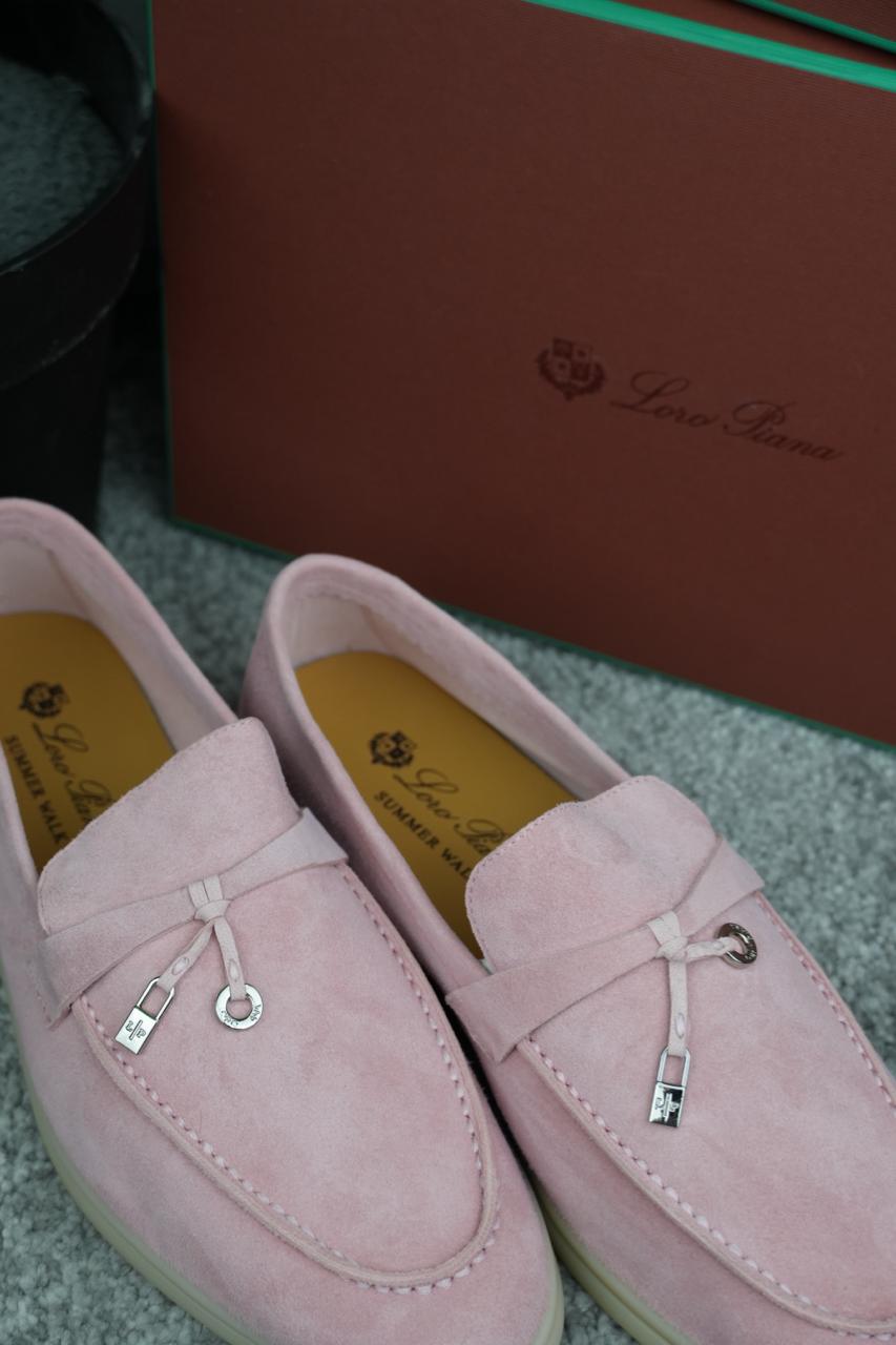Loro Piana Summer Charms Walk Loafer Pink