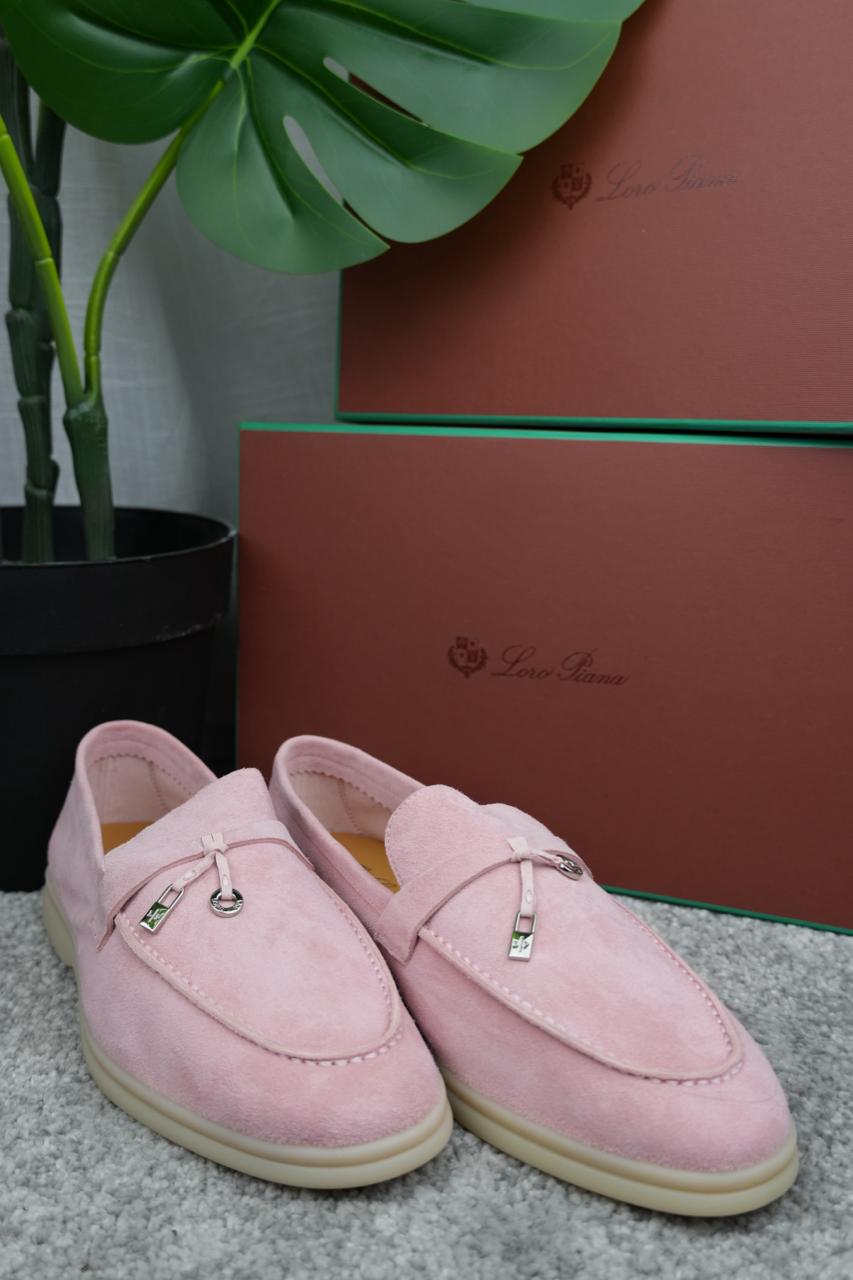 Loro Piana Summer Charms Walk Loafer Pink