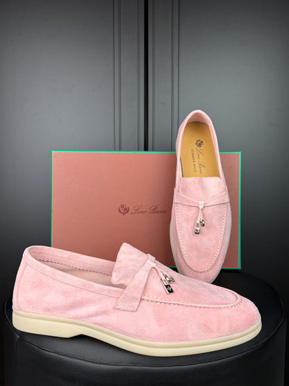 Loro Piana Summer Charms Walk Loafer Pink