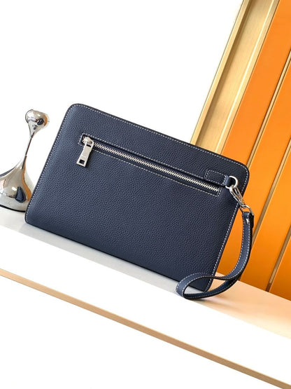 Hermes men’s pouch bag, luxurious leather