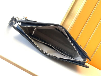 Hermes men’s pouch bag, luxurious leather