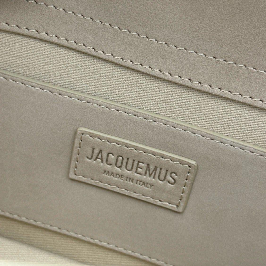 Jacquemus Soft Amber Leather Le Grand Bambino Structured Shoulder Bag