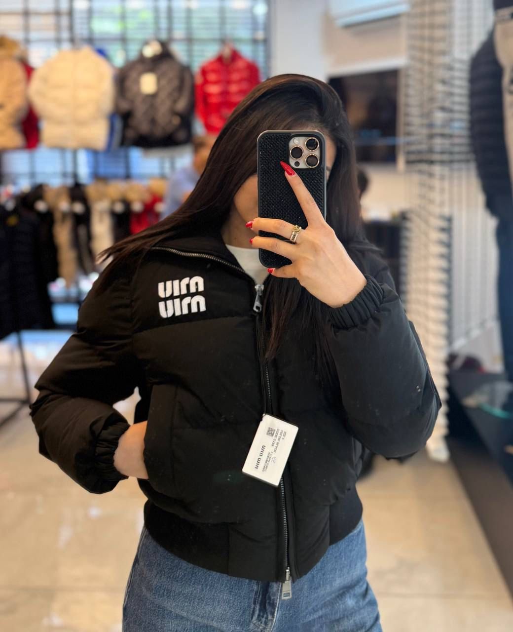 Miu Miu Black Down Jakna