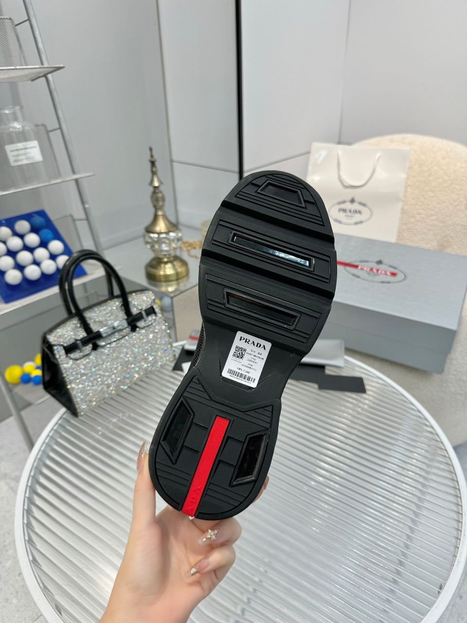 Prada Re-Nylon black sneakers