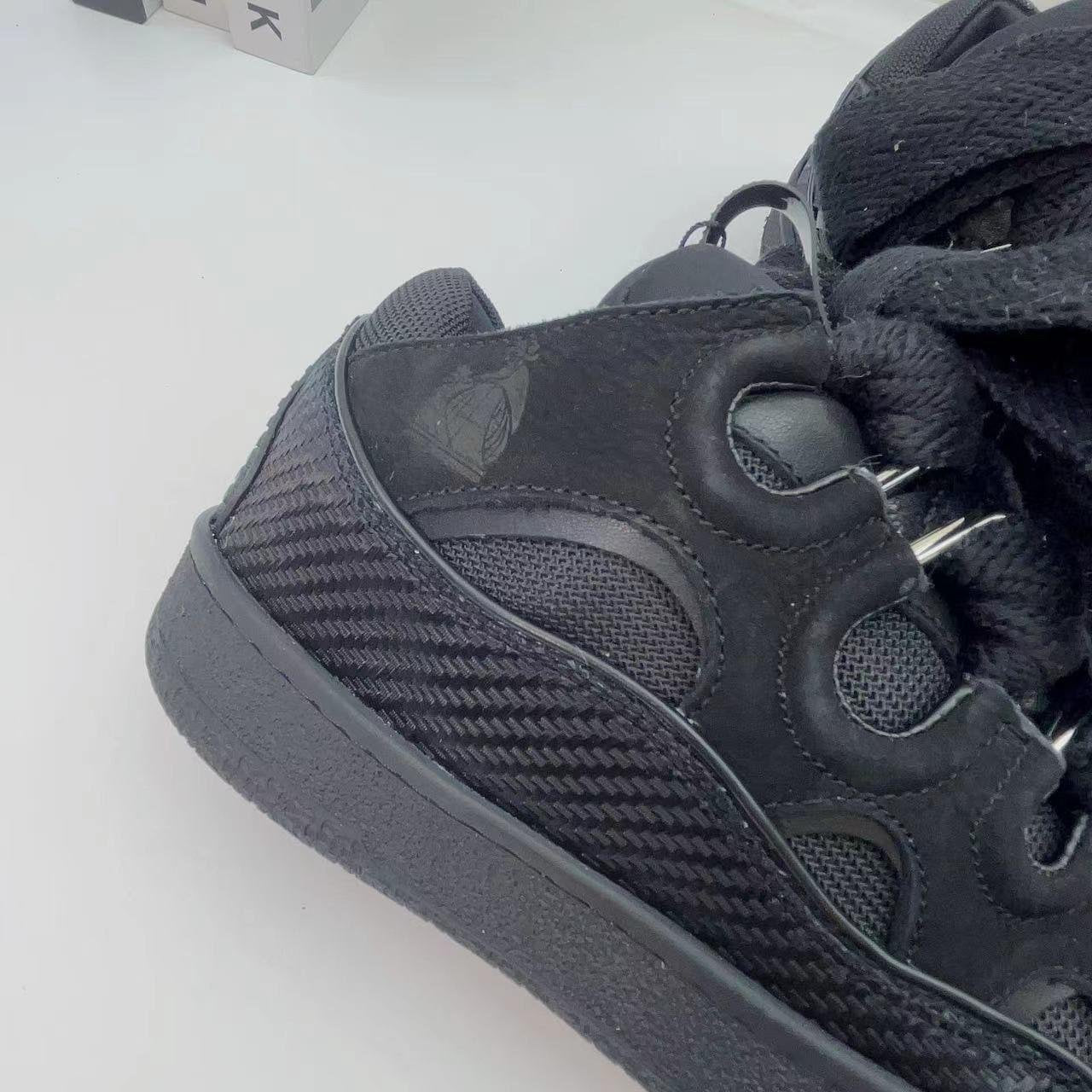 Lanvin Curb lace-up sneakers Black