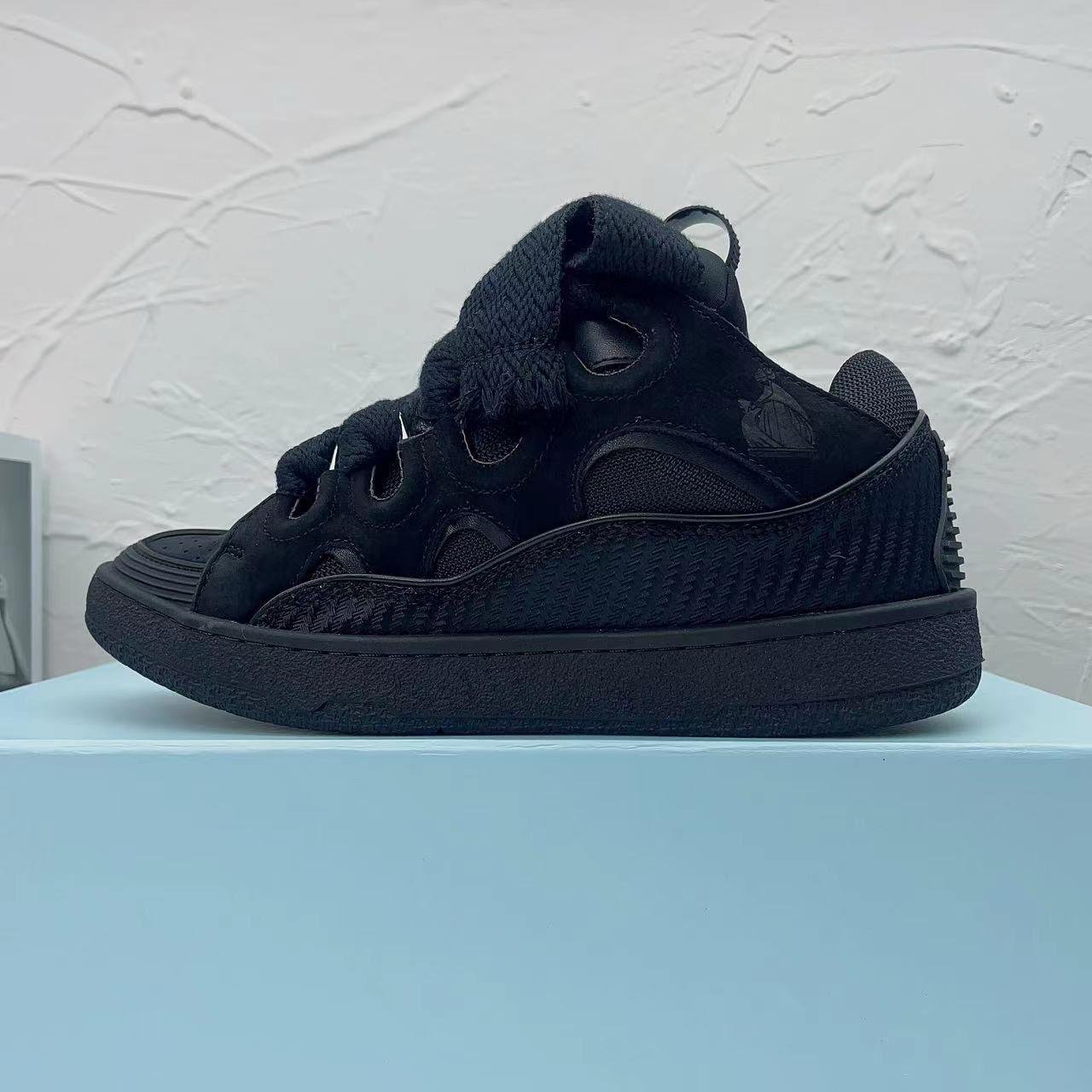 Lanvin Curb lace-up sneakers Black