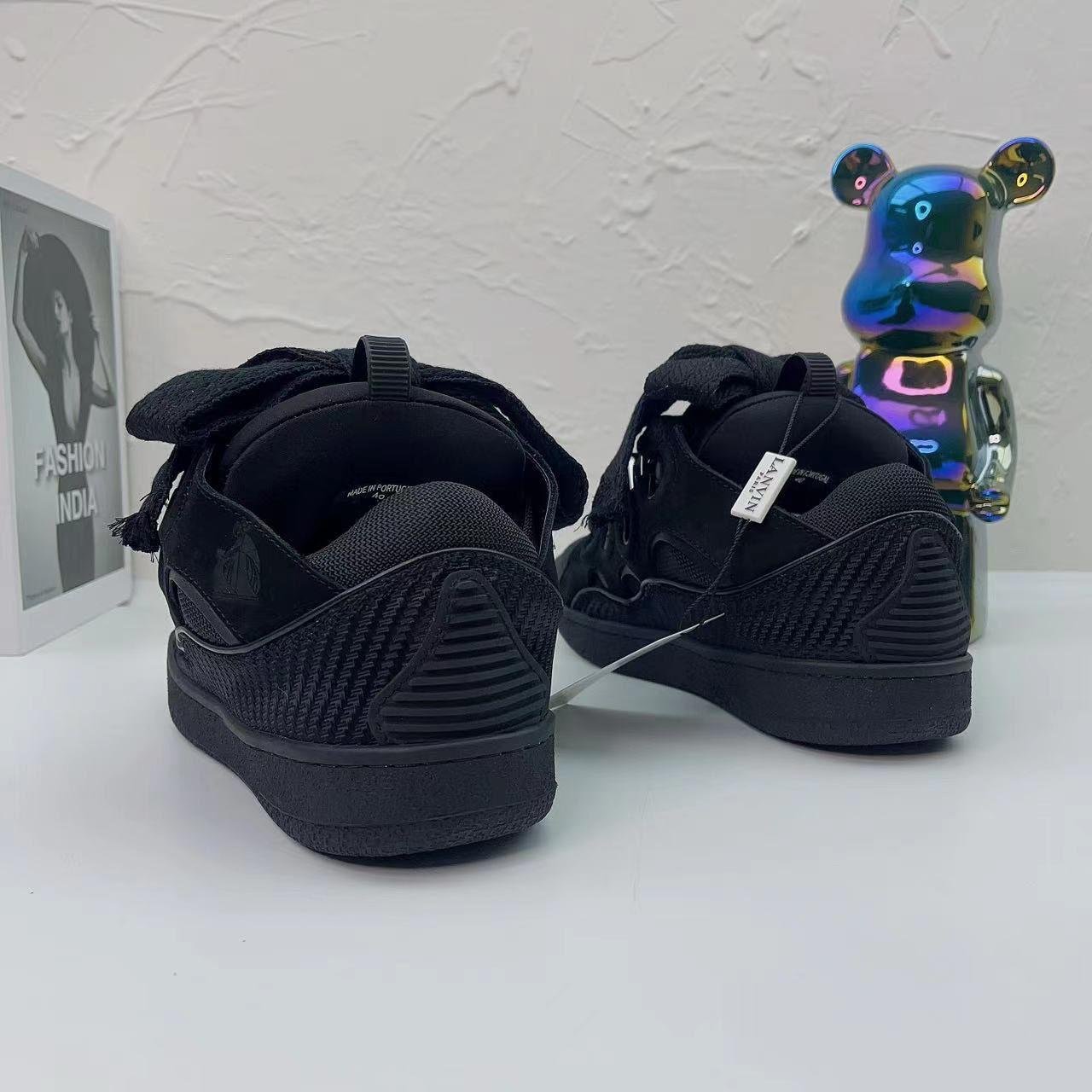 Lanvin Curb lace-up sneakers Black