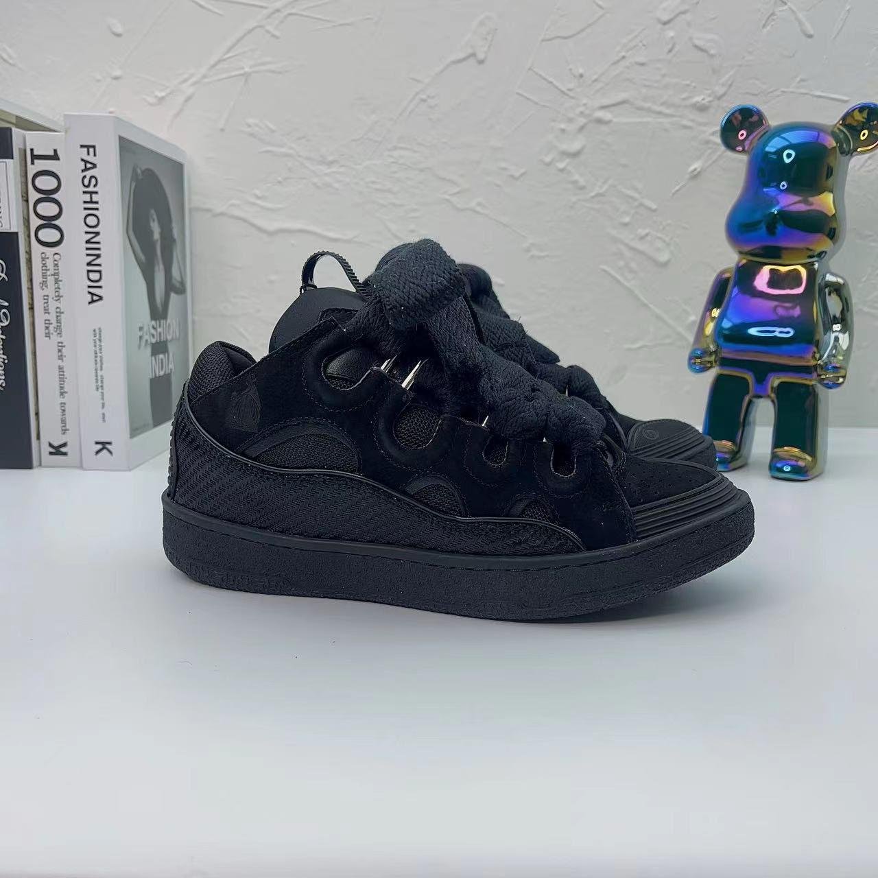 Lanvin Curb lace-up sneakers Black