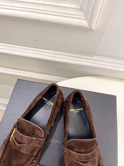 Yves Saint Laurent Leather Loafers