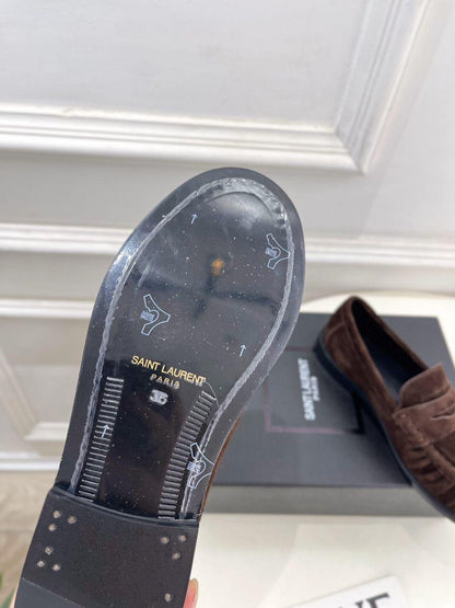 Yves Saint Laurent Leather Loafers