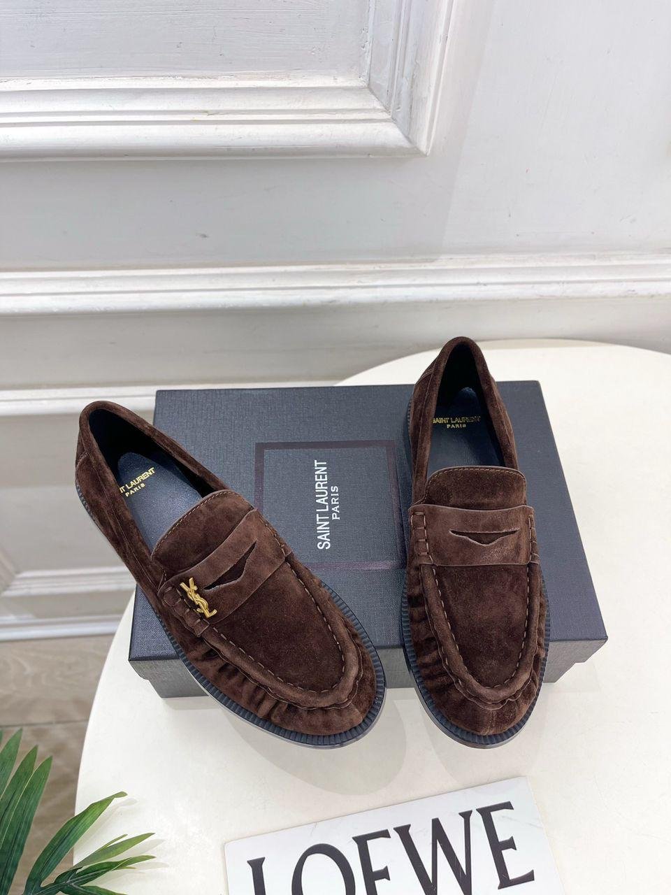 Yves Saint Laurent Leather Loafers