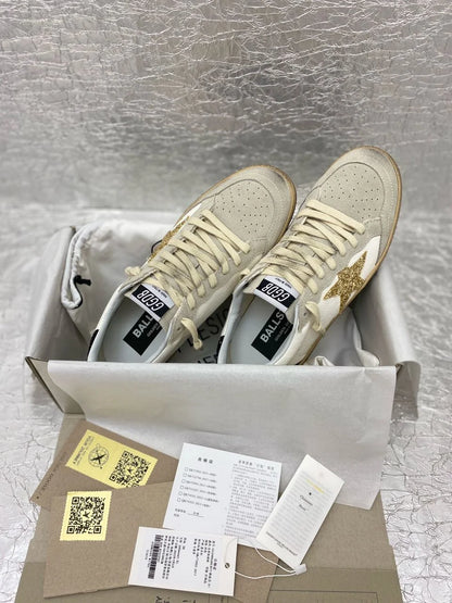 Golden Goose White / Gold / Black Glitter