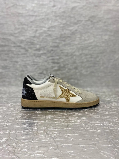 Golden Goose White / Gold / Black Glitter