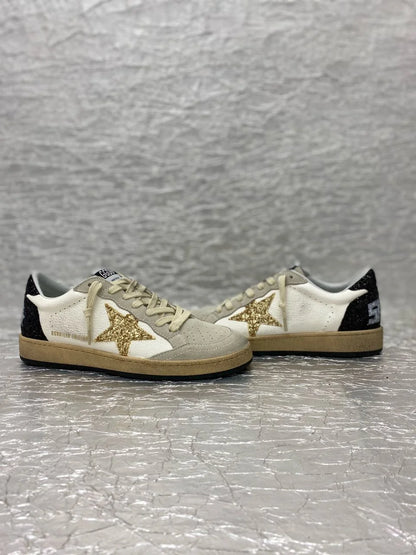 Golden Goose White / Gold / Black Glitter