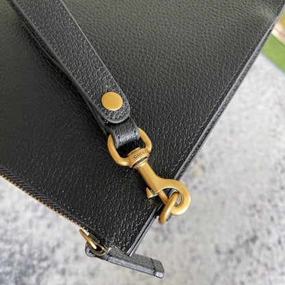 Gucci Animalier Bee Clutch Black Leather