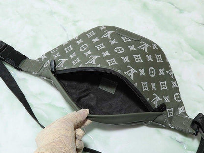 Louis Vuitton green white Bumbag