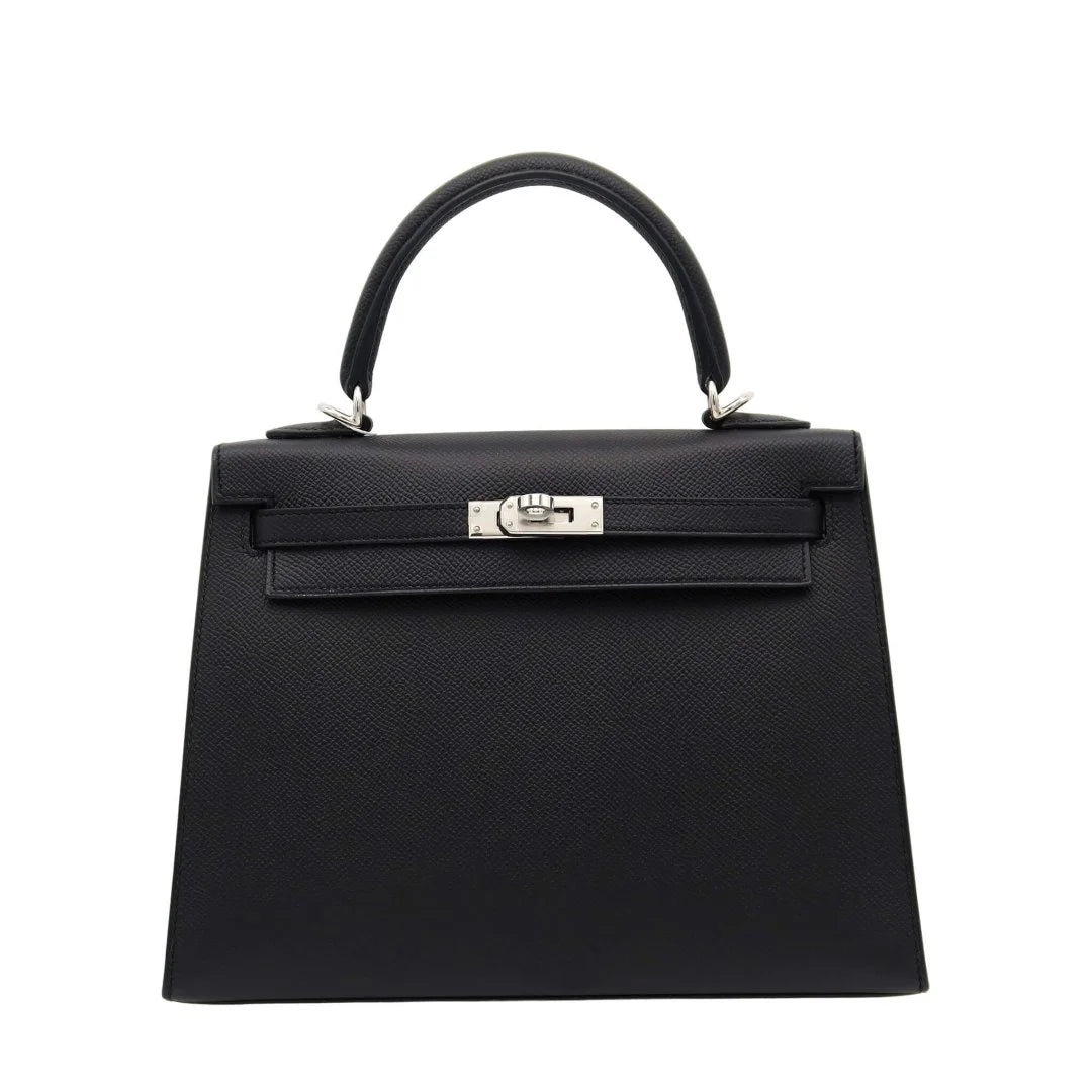 Hermes Kelly Mini II Silver Buckle