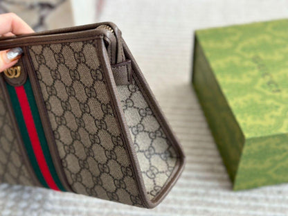 Gucci ophidia large gg supreme pouch clutch