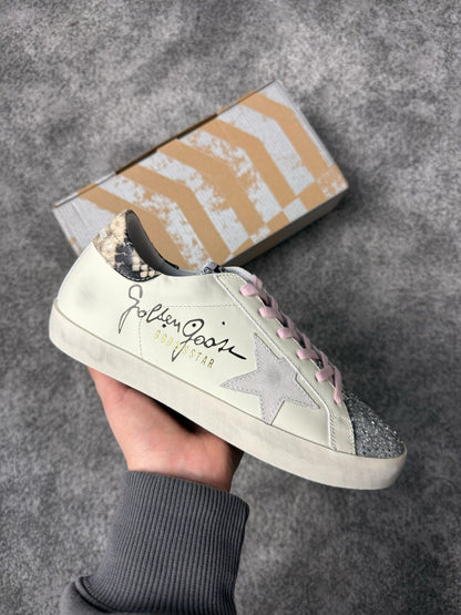 Golden Goose White-Pink Laces