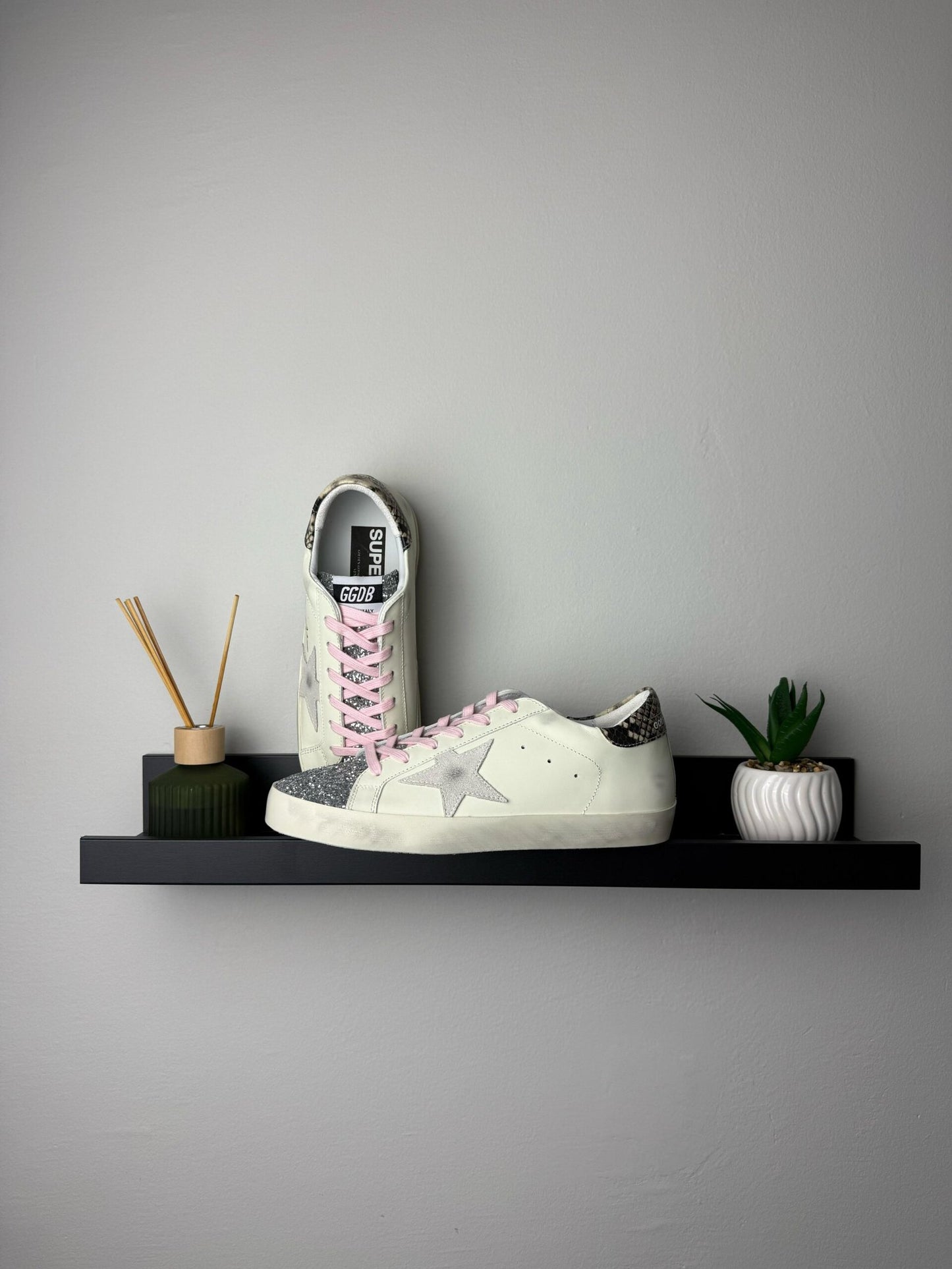 Golden Goose White-Pink Laces