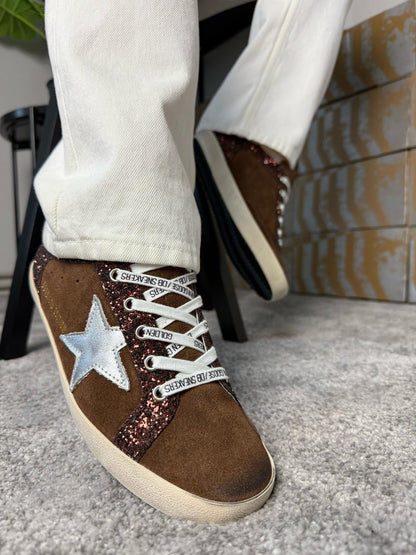 Golden Goose Brown Shiny