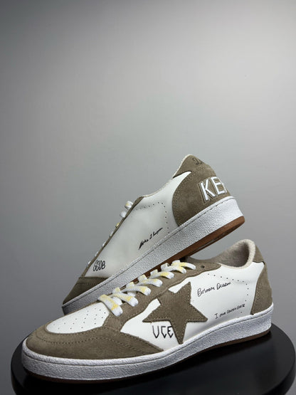 Golden Goose “White – Brown Star”