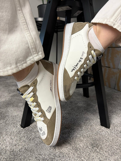 Golden Goose “White – Brown Star”