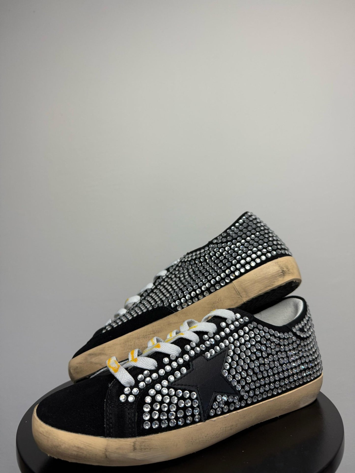 Golden Goose Black – Grey Sparkle