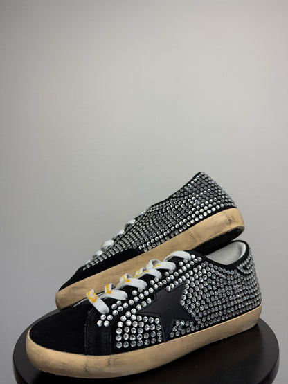 Golden Goose Black – Grey Sparkle