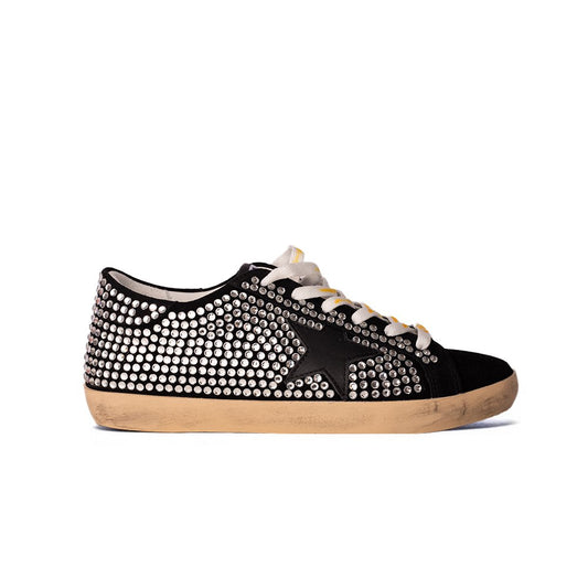 Golden Goose Black – Grey Sparkle
