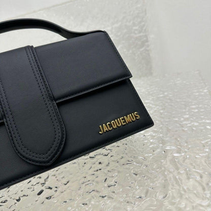 Jacquemus Black Leather Le Grand Bambino Structured Shoulder Bag