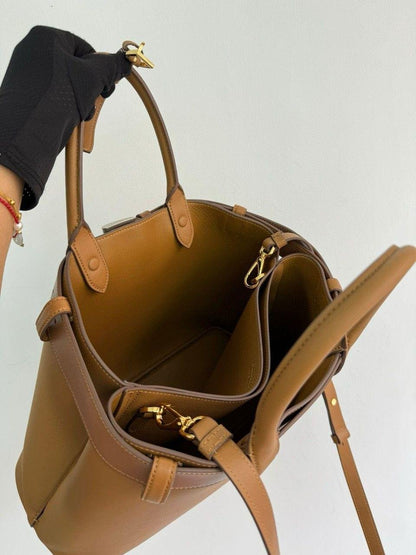 PRADA buckle medium bag – smeđa