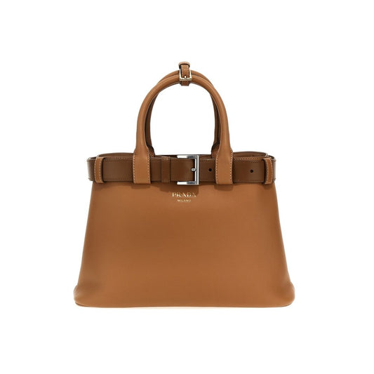 PRADA buckle medium bag – smeđa