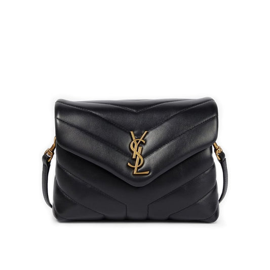 YSL Saint Laurent LouLou Puffer Black large