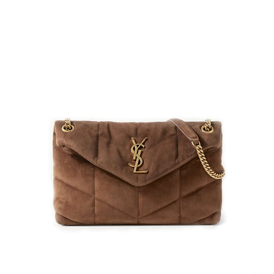 YSL Saint Laurent Puffer Brown small